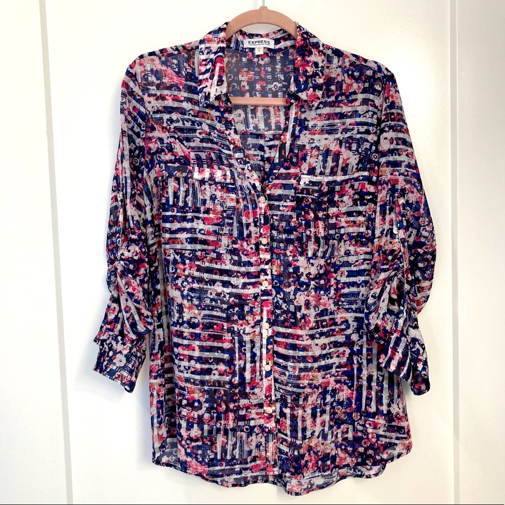 Express Long sleeve button down shirt 👚